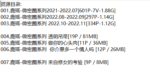 鹿瑶丨微密合集[已更7期]
