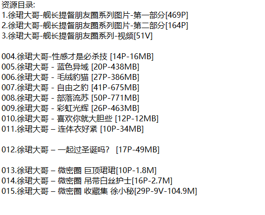 徐珺大哥丨微密合集[已更15期]