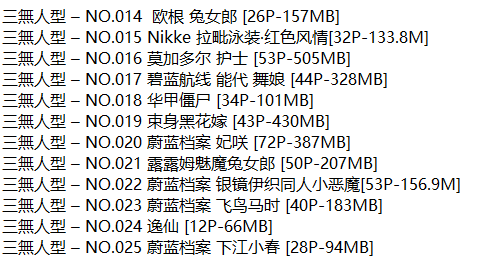 三無人型丨COS合集[已更25期]