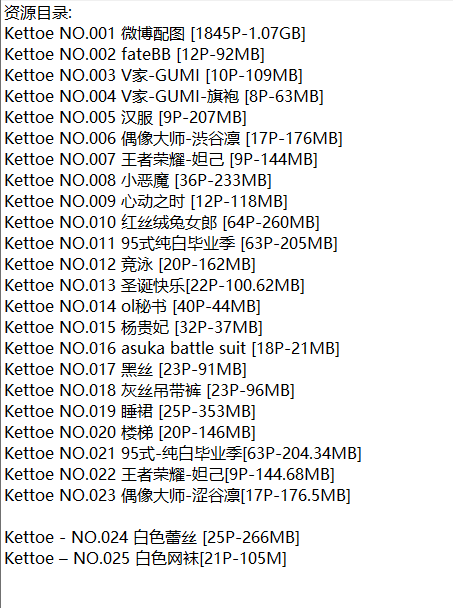 Kettoe丨COS合集[已更25期]