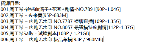 周于希Sally丨私拍合集[已更6期]