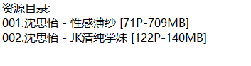 沈思怡丨私拍合集[已更2期]