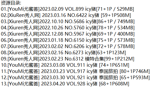 icy猪丨秀人合集[已更13期]