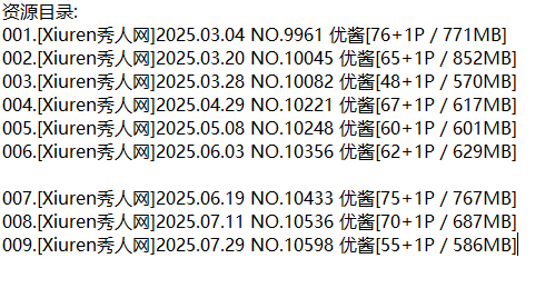 优酱丨秀人合集[已更9期]