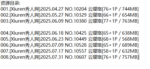 云璎珞丨秀人合集[已更8期]