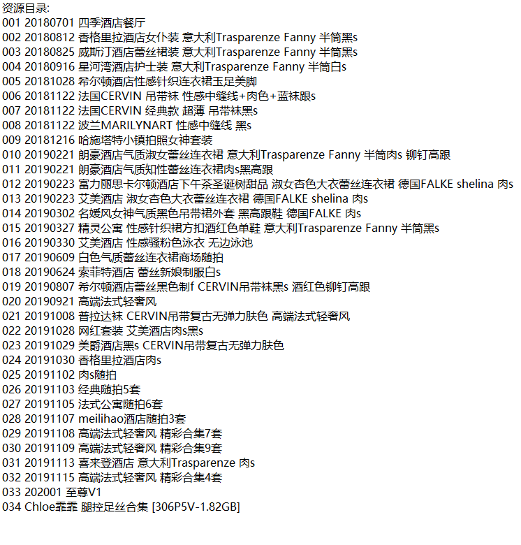 chloe霏霏霏丨私拍合集[已更34期]