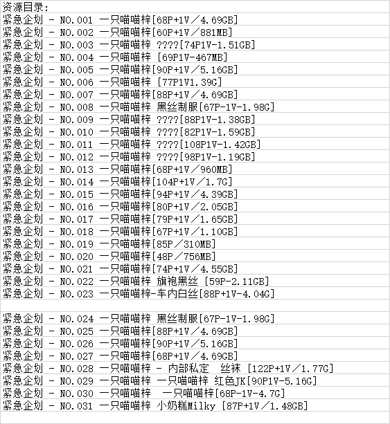 一只喵喵梓丨紧急企划[已更31期]